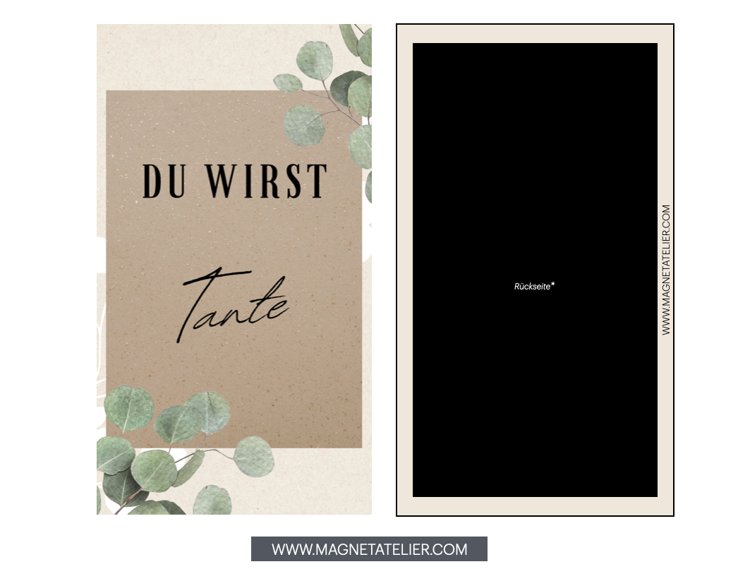 5er-Set Schwangerschaftsankündigung