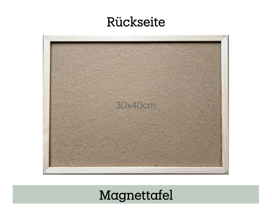 Magnettafel-Set mit 18 Fotomagneten