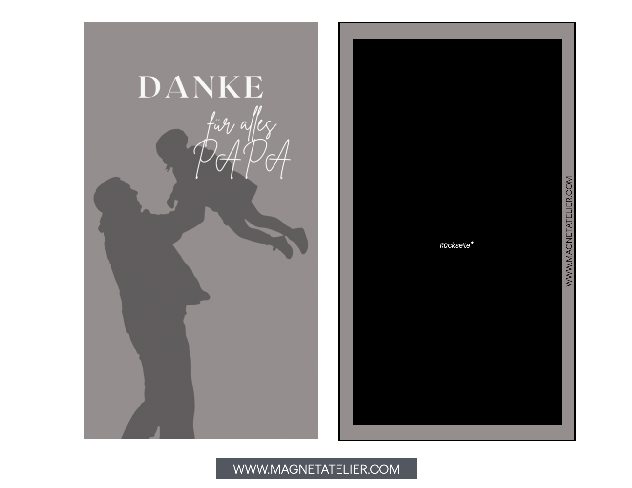 Danke für alles Papa - Fotomagnet