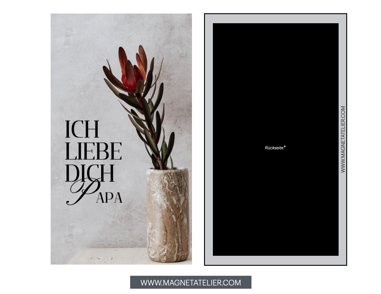 Ich Liebe Dich Papa - Fotomagnet