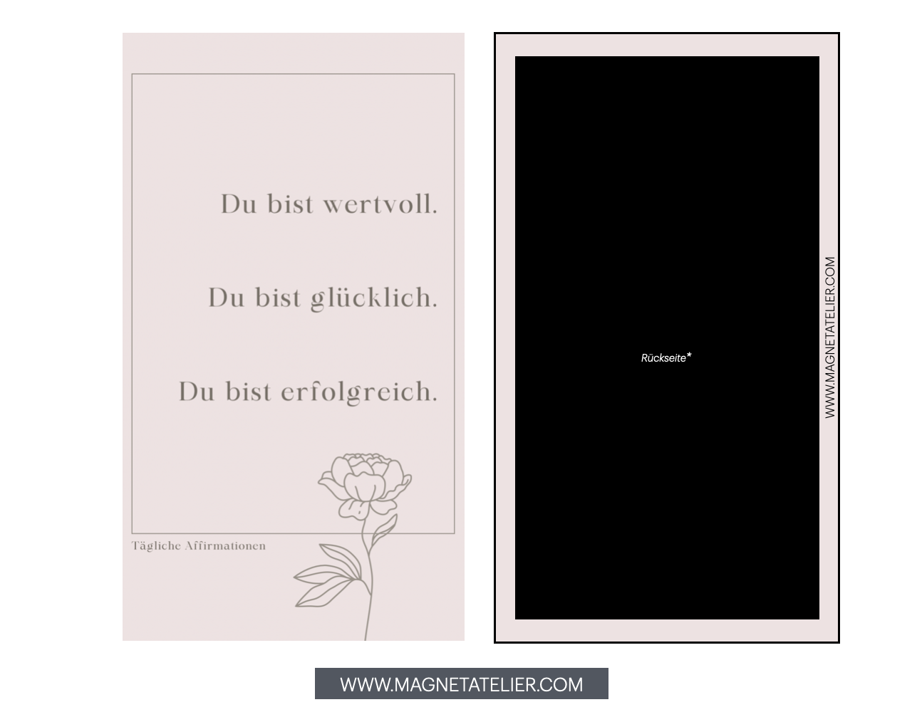 Tägliche Affirmation - Fotomagnet