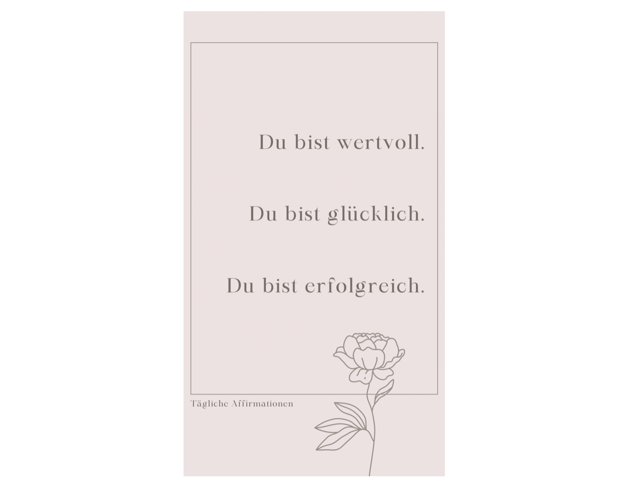 Tägliche Affirmation - Fotomagnet